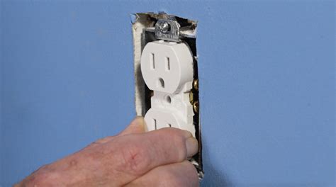 how to fix a loose electrical box|stabilize electrical outlet box.